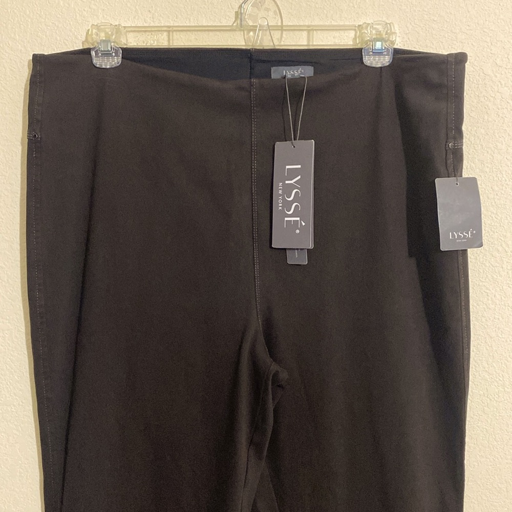 Lysse Dark Brown High-Rise Denim Trousers